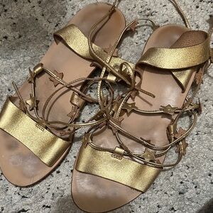 Loeffler Randall Gold Star Sandals